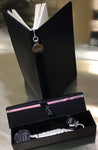 Feather Bookmark & Cherry Car Diffuser ~ Wrapped Classic Gift Set