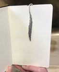 Silver - Charmed Feather Bookmark