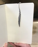 Silver - Charmed Feather Bookmark